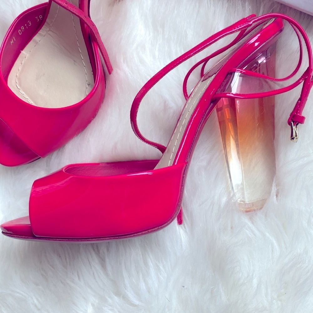 Christian Dior Reflet Plexi Patent PVC Heel - Picture 7 of 11